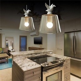 Designer Touch Decorative American Style Retro Creative Single Head Glass lamp the Nordic Cafe