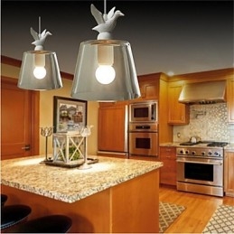 Designer Touch Decorative American Style Retro Creative Single Head Glass lamp the Nordic Cafe