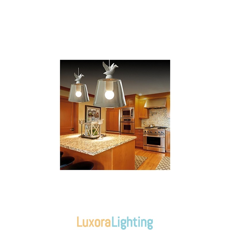 Designer Touch Decorative American Style Retro Creative Single Head Glass lamp the Nordic Cafe