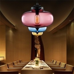 Designer Touch Decorative Retro Creative Single Head Glass Pendant Lamp Cafe In The Goldfish Bowl