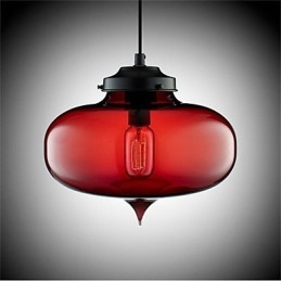 Designer Touch Decorative Retro Creative Single Head Glass Pendant Lamp Cafe In The Goldfish Bowl