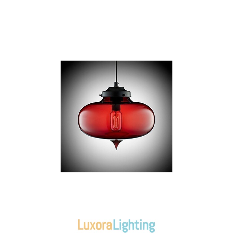 Designer Touch Decorative Retro Creative Single Head Glass Pendant Lamp Cafe In The Goldfish Bowl