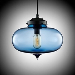Designer Touch Decorative Retro Creative Single Head Glass Pendant Lamp Cafe In The Goldfish Bowl