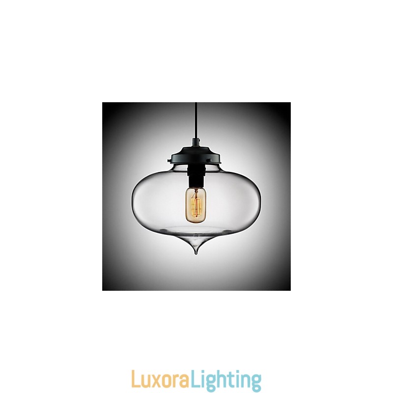 Designer Touch Decorative Retro Creative Single Head Glass Pendant Lamp Cafe In The Goldfish Bowl