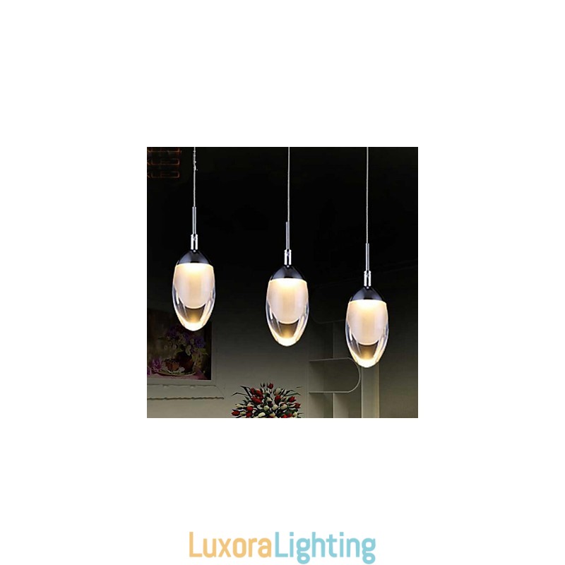 Designer Touch Decorative Modern Contemporary Chrome Metal Pendant Light