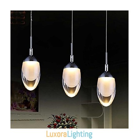 Designer Touch Decorative Modern Contemporary Chrome Metal Pendant Light