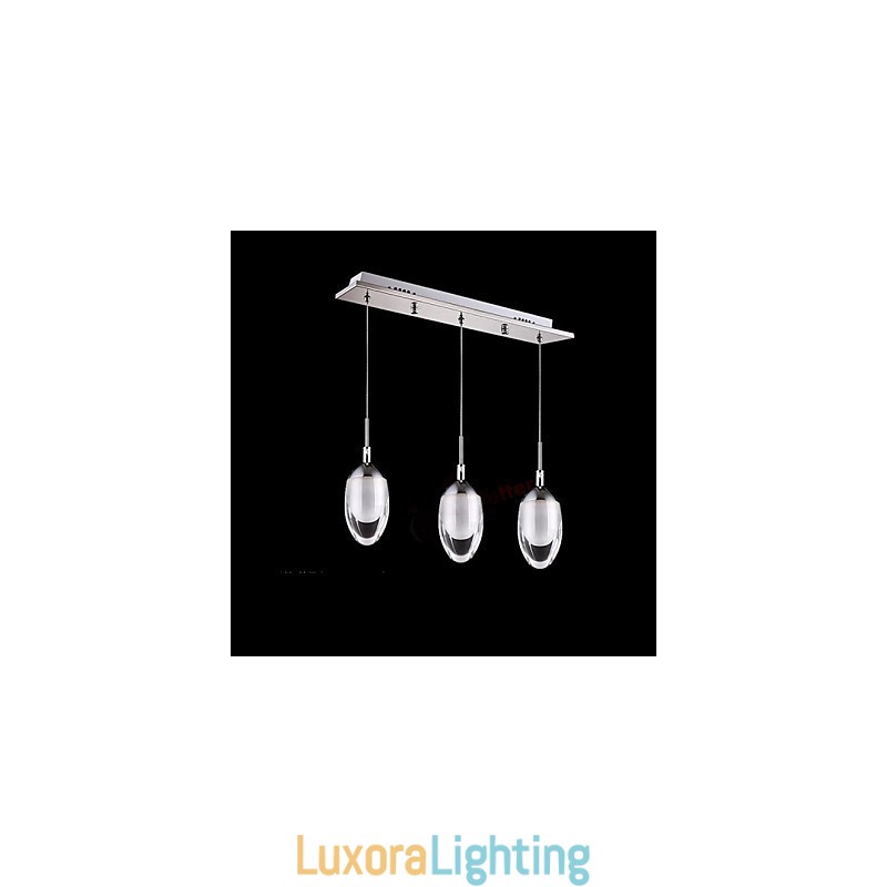 Designer Touch Decorative Modern Contemporary Chrome Metal Pendant Light