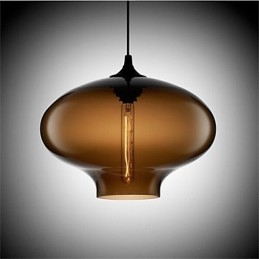 Designer Touch Decorative Retro Creative Single Head Glass Pendant Lamp Cafe In The Goldfish Bowl