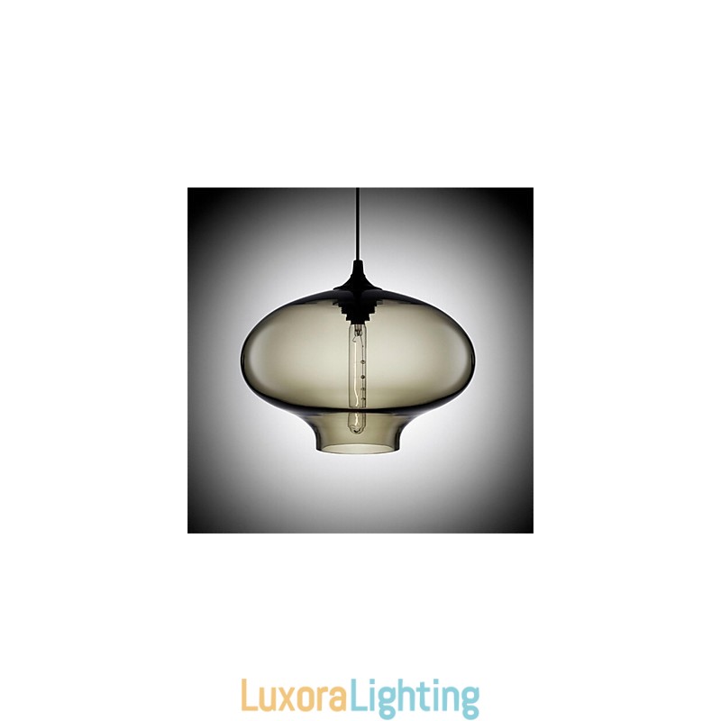 Designer Touch Decorative Retro Creative Single Head Glass Pendant Lamp Cafe In The Goldfish Bowl