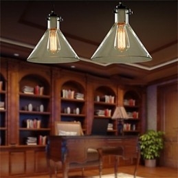 Designer Touch Decorative American Style Retro Creative Single Head Glass lamp the Nordic Cafe