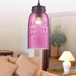 Designer Touch Decorative 1 Light Modern Glass Pendant Light in Transparent Bubble Design