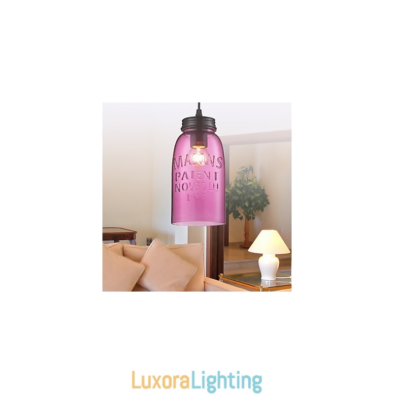 Designer Touch Decorative 1 Light Modern Glass Pendant Light in Transparent Bubble Design