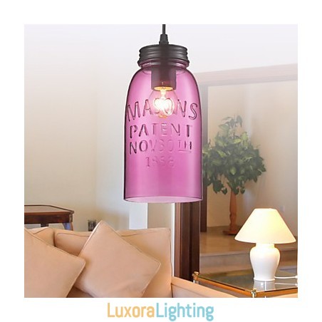 Designer Touch Decorative 1 Light Modern Glass Pendant Light in Transparent Bubble Design