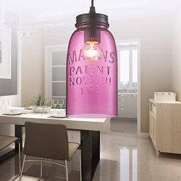 Designer Touch Decorative 1 Light Modern Glass Pendant Light in Transparent Bubble Design