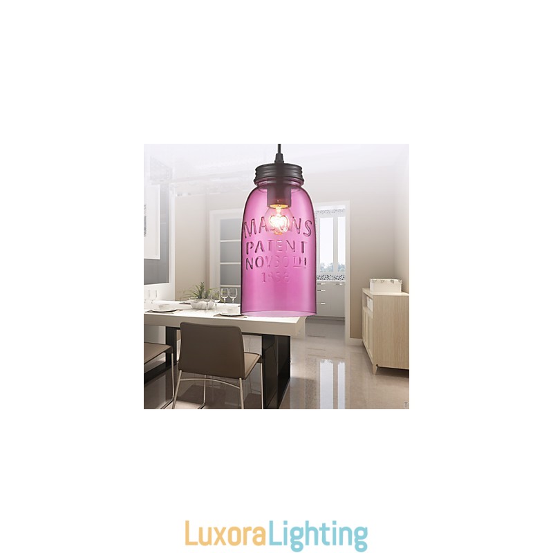 Designer Touch Decorative 1 Light Modern Glass Pendant Light in Transparent Bubble Design