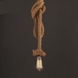 Designer Touch Decorative 1 Light DIY Art Hemp Rope Light Creative Hemp Rope Chandelier Long 100cm