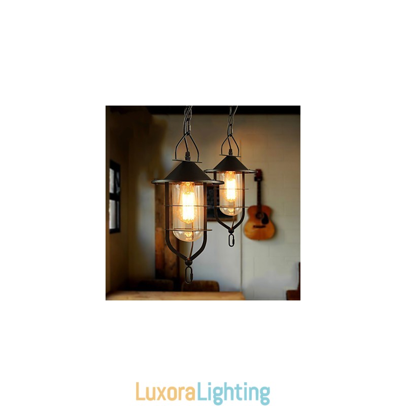 Designer Touch Decorative Retro Mini Style Painting Metal Pendant Light