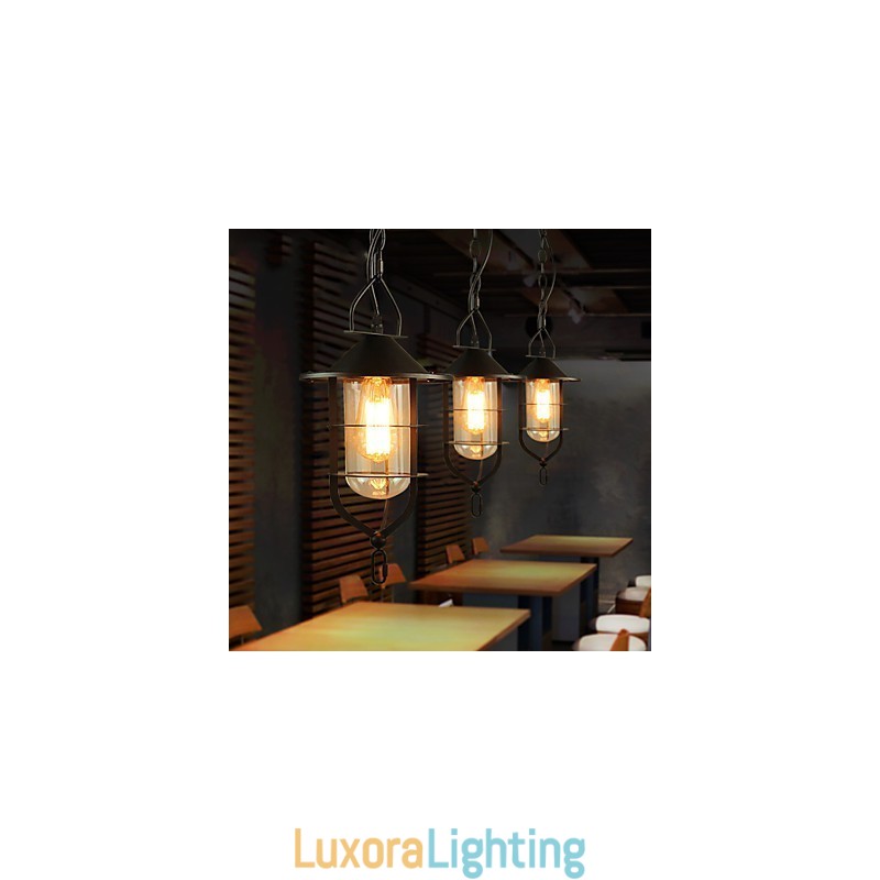 Designer Touch Decorative Retro Mini Style Painting Metal Pendant Light