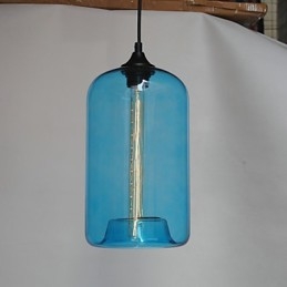 Designer Touch Decorative Bottle Design Pendant 1 Light Minimalist Iron Painting