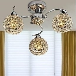 Designer Touch Decorative Dome Light of Modern Crystal Absorb Dome Light Meals Chandelier Droplight Sitting