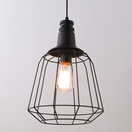 Designer Touch Decorative Rustic Lodge Retro Country Mini Style Painting Metal Pendant Light Garage