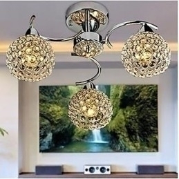 Designer Touch Decorative Dome Light of Modern Crystal Absorb Dome Light Meals Chandelier Droplight Sitting