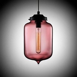 Designer Touch Decorative Bottle Design Pendant 1 Light Minimalist Iron Painting