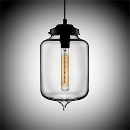 Designer Touch Decorative Retro Creative Single Head Glass Pendant Lamp Cafe In The Goldfish Bowl