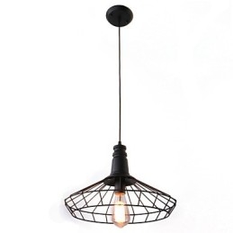 Designer Touch Decorative Rustic Lodge Retro Country Mini Style Painting Metal Pendant Light Garage