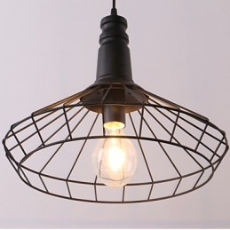 Designer Touch Decorative Rustic Lodge Retro Country Mini Style Painting Metal Pendant Light Garage