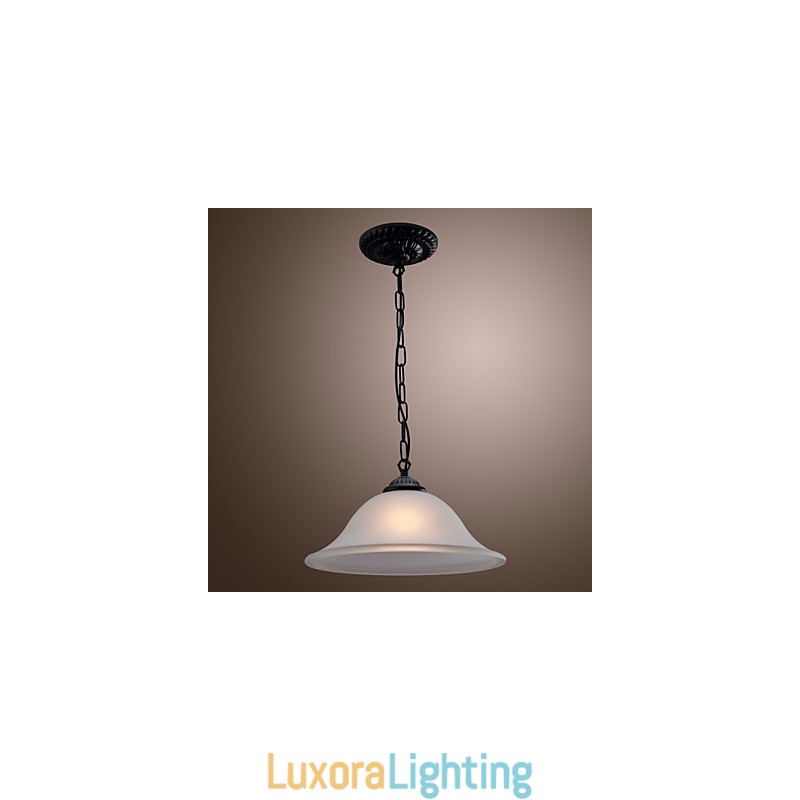 Designer Touch Decorative Traditional Classic Bowl Mini Style Bronze Pendant Light