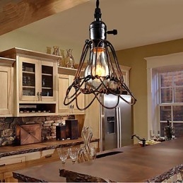 Designer Touch Decorative American Country Industrial Wind Lamp Retro Small Chandelier Iron Cage