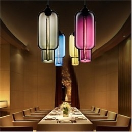 Designer Touch Decorative Retro Creative Single Head Glass Pendant Lamp Cafe In The Goldfish Bowl