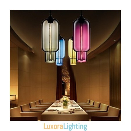 Designer Touch Decorative Retro Creative Single Head Glass Pendant Lamp Cafe In The Goldfish Bowl