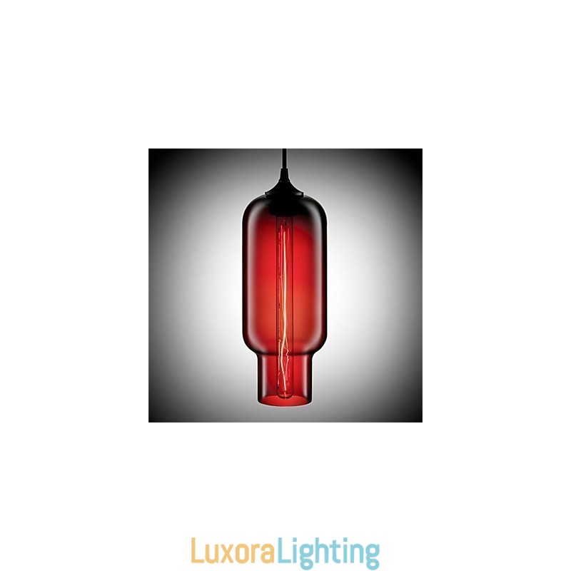 Designer Touch Decorative Retro Creative Single Head Glass Pendant Lamp Cafe In The Goldfish Bowl