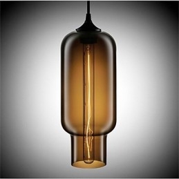 Designer Touch Decorative Retro Creative Single Head Glass Pendant Lamp Cafe In The Goldfish Bowl