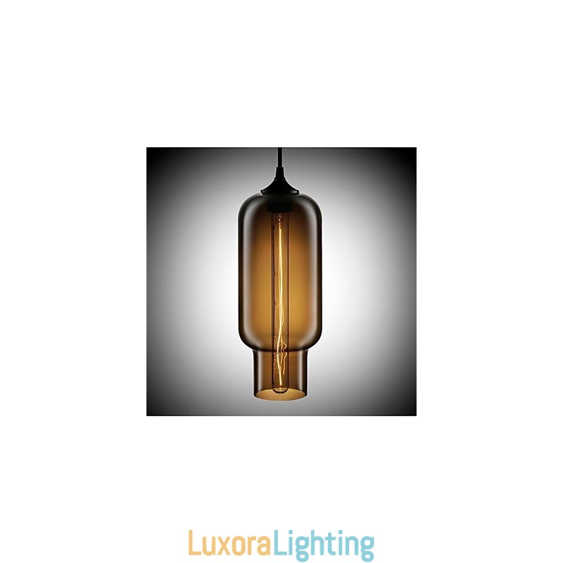 Designer Touch Decorative Retro Creative Single Head Glass Pendant Lamp Cafe In The Goldfish Bowl