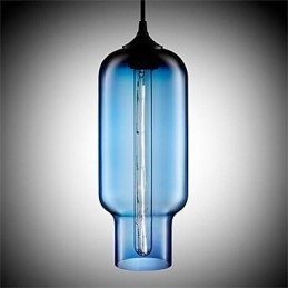 Designer Touch Decorative Retro Creative Single Head Glass Pendant Lamp Cafe In The Goldfish Bowl
