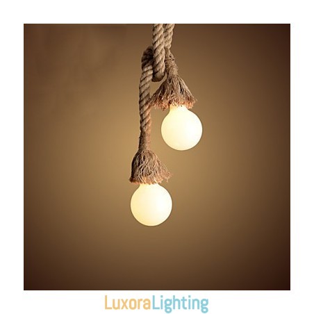 Designer Touch Decorative Pendant Lights Mini Style Retro Garage Fabric