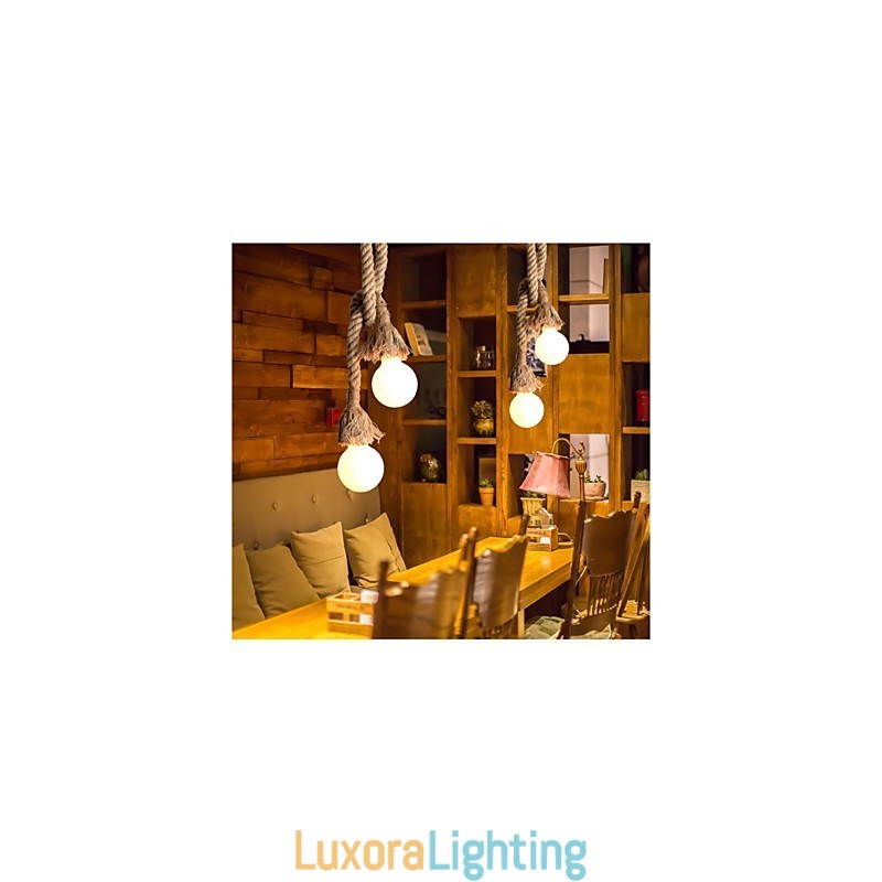 Designer Touch Decorative Pendant Lights Mini Style Retro Garage Fabric