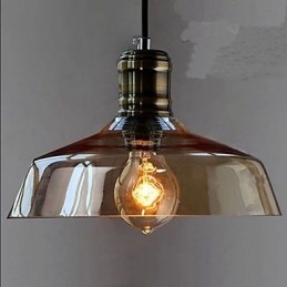 Designer Touch Decorative Simple Retro Industrial Glass Pendant Lamp