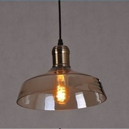 Designer Touch Decorative Simple Retro Industrial Glass Pendant Lamp