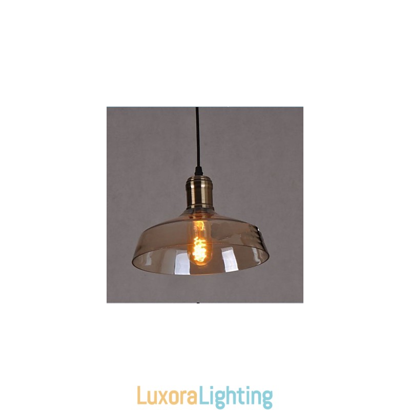 Designer Touch Decorative Simple Retro Industrial Glass Pendant Lamp