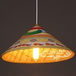 Designer Touch Decorative Modern Tea Hat Chandelier Chandelier Chandelier Bamboo Hats