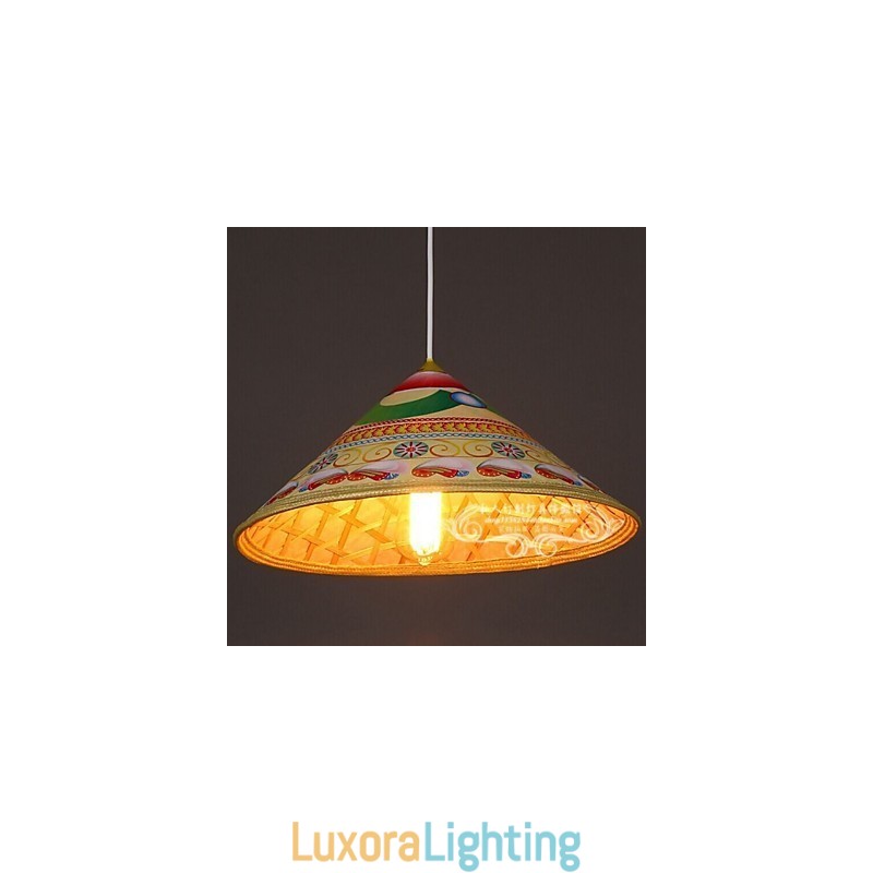 Designer Touch Decorative Modern Tea Hat Chandelier Chandelier Chandelier Bamboo Hats