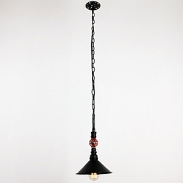 Designer Touch Decorative Water Pipe Retro Plating 1 Light Painting Pendant