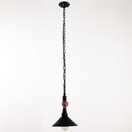 Designer Touch Decorative Water Pipe Retro Plating 1 Light Painting Pendant