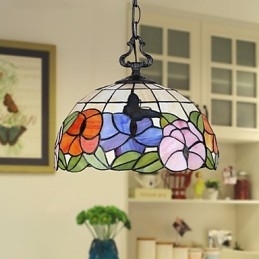 Designer Touch Decorative Rural Creative Arts Stained Glass Chandelier Restoring Ancient Ways Lamp Light