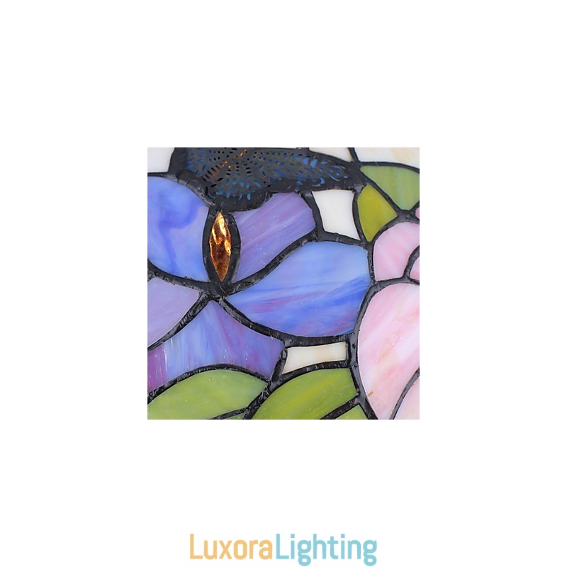 Designer Touch Decorative Rural Creative Arts Stained Glass Chandelier Restoring Ancient Ways Lamp Light