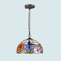 Designer Touch Decorative Rural Creative Arts Stained Glass Chandelier Restoring Ancient Ways Lamp Light